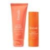 Foxtale Duo Glow & Go | Очищающее средство для лица с витамином С и ферментом папайи + Сыворотка с 15% L-аскорбиновой кислотой | Осветляющее, для снятия загара и придания сияния | Для всех