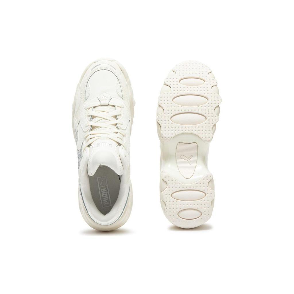 Puma Pulsar Wedge Star Frosted Ivory Silver Женские кроссовки Кремовые 398675-01