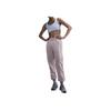 Nike Swoosh Sportswear Essentials Series Удобные Мягкие Теплые Повседневные Брюки Женские низ Платина-Пурпурный Белый BV4090-019