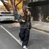 Womens Winter Short Puffer Coat With Faux Raccoon Fur Hood Trim Sherpa Lined Oversized Cargo Style Warm Jacket
