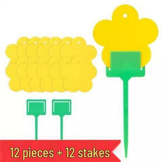 Yellow and Blue Double-Sided Sticky Insect Traps for Small Flies - Indoor Summer Use