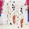 Women Plus Size Printed Two Piece Set Round Neck Sleeveless Bodycon Dress Long Sleeve Open Front Cardigan