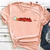 Graphic Tee Short Sleeve Summer Top Wild Animal Sweet Trend Cute 90s Print Ladies Female T Clothing Casual Women's Fashion T-shirt