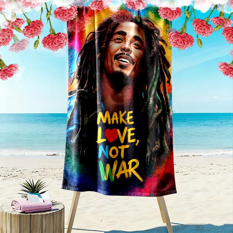 Harmony Through Love beach towel Beach towel for vacation photos Portable for travel quick-drying swim towel Outdoor pool towel seaside Fashion