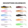 MEREDITH DieZel Minnow Fishing Lures 80mm 5.9g Fishing Soft Baits 3.15" 8pcs/lot Silicone Artificial Swim Plastic Lure Wobblers
