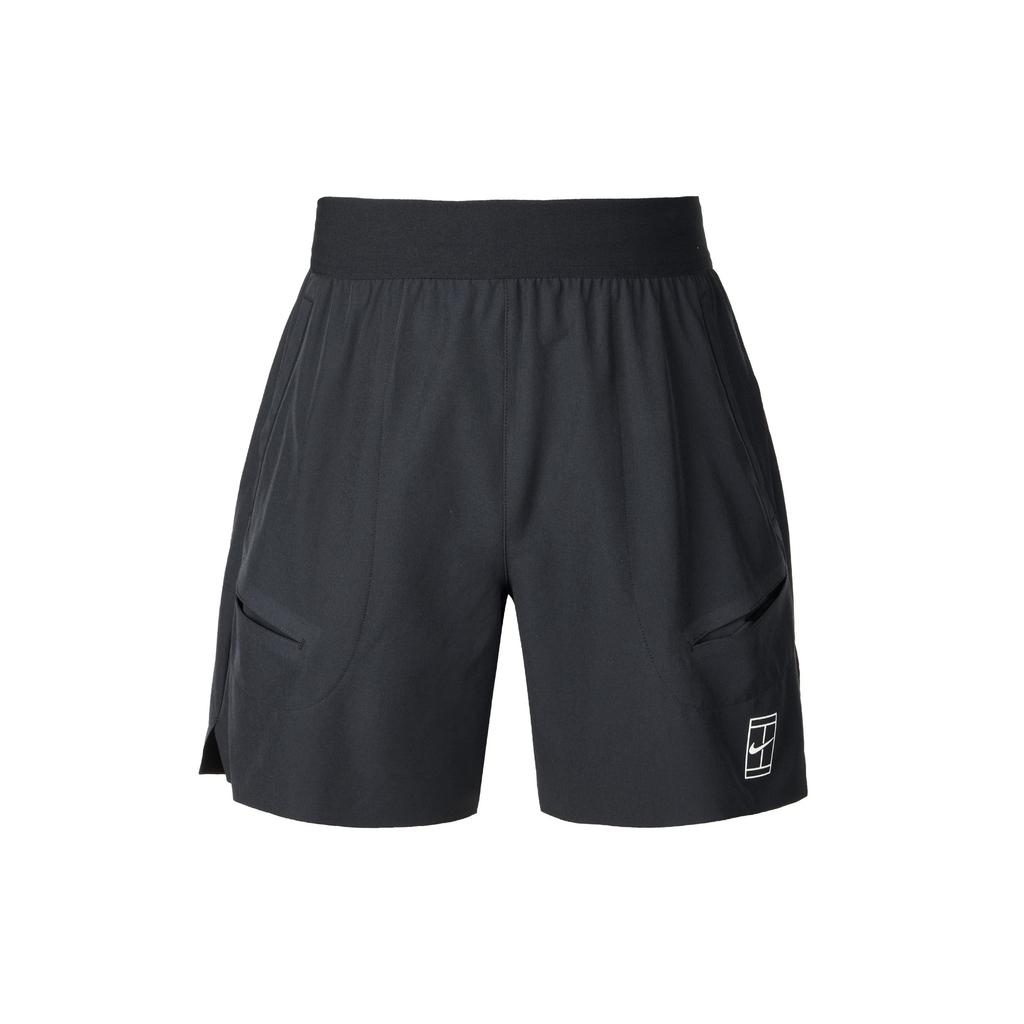 Nike Dri-Fit Advantage Повседневные Простые Дышащие Кружевные Теннисные Шорты Мужские шорты Черный Белый FZ6914-010