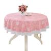 1PC Picnic Blanket Lace Table Nappe Party Decor Table Cover Oil-proof Tablecloth Round PVC Printing Mantel Mesa Waterproof