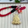 Брелок для телефона "Принцесса" из чистого золота 999 пробы - Милый аниме-брелок и кулон