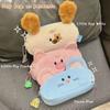 New Cute Animal Plush Pencil Cases Large Capacity Storage Pouch Bag Girls Portable Cosmetic Bags Student School Stationery Gifts