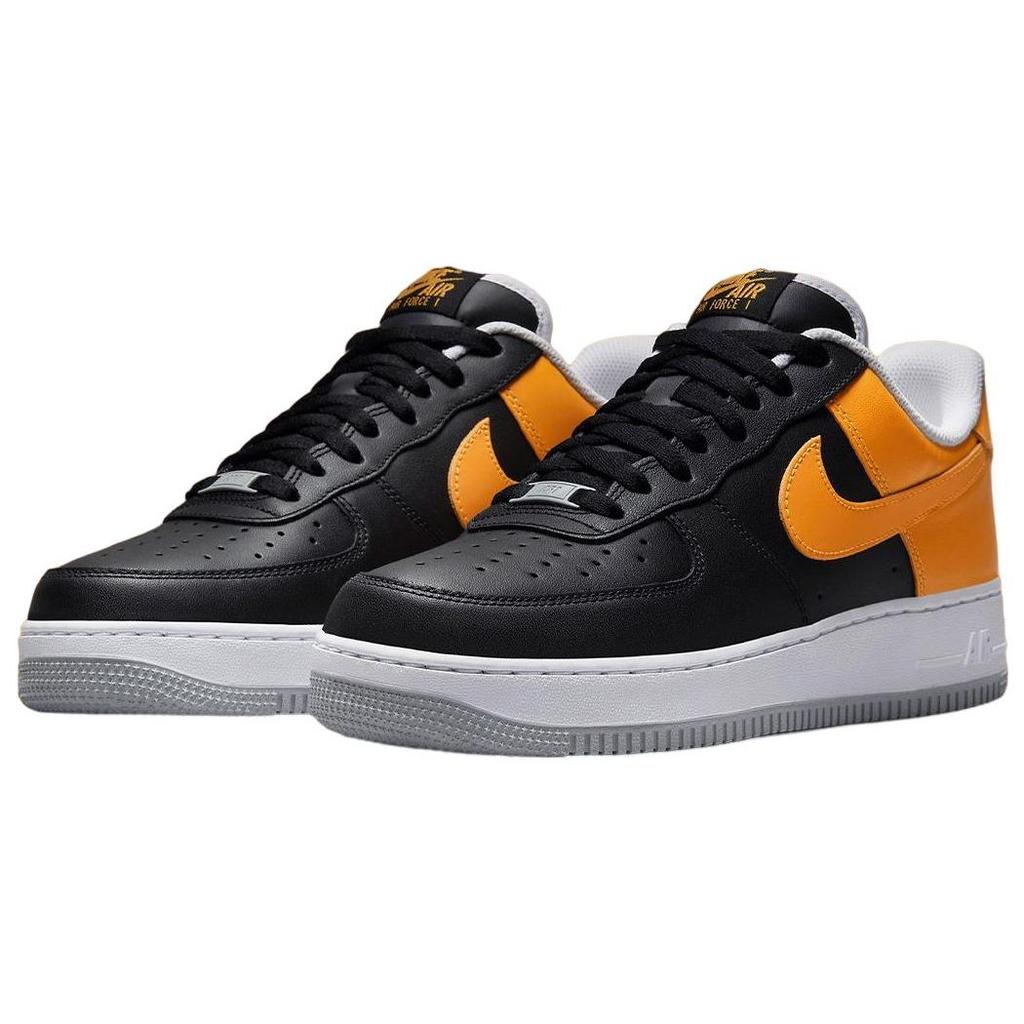 Nike Air Force 1 07 Черные кроссовки унисекс из кумквата Белые FB7162-081