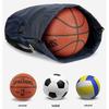 Sports Drawstring Bag with Wet and Dry Compartments for Basketball, Football, Swimming - Unisex Lightweight Backpack