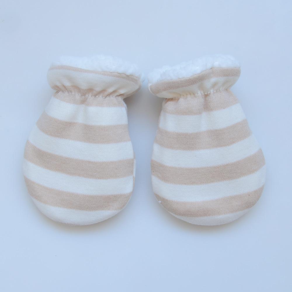 Warm Wool Newborn Mittens for Boy Girl Candy Solid Color Toddler Glove Autumn Winter Anti-scratch Face Cashmere Baby Glove