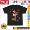 Flamingo Thanksgiving Halloween Vintage T Shirt Men Fashion 2023 Women T Shirt