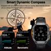 2025 New Dual Frequency GPS Smart Watch Men 1.96-inch HD AMOLED Screen Compass Bluetooth Call 5ATM Waterproof Sports Smart Watch