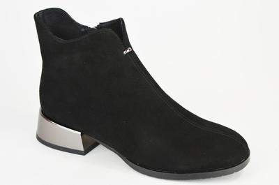 Ботинки 125619 38 Черные замша