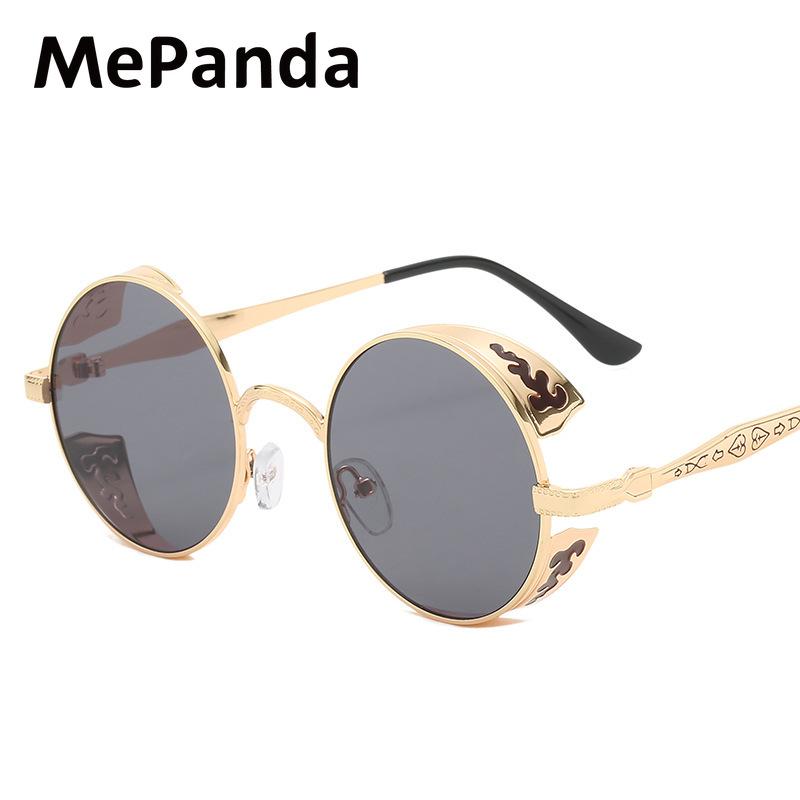MePanda Unisex Round Dot Paint Vapor Punk Retro UV Resistant sunglasses,UV400