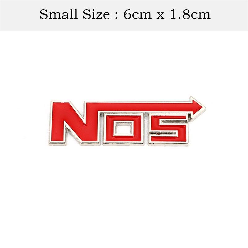 3D металлический логотип NOS, эмблема на передней решетке, значок, автомобильные наклейки, наклейки для BMW Honda Mercedes Auto Ford Focus Volkswagen Nissan Toyota
