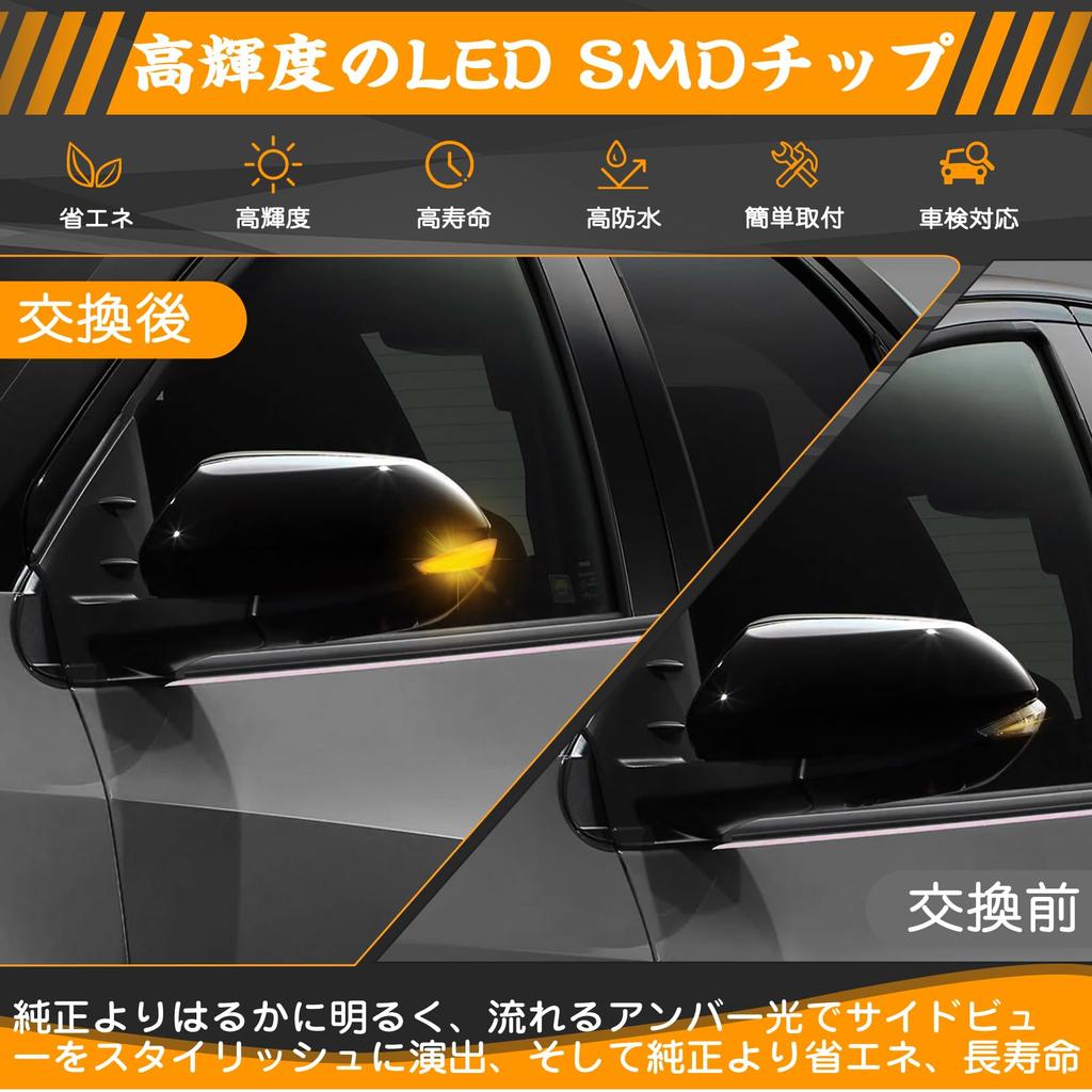 Светодиодные поворотники в боковые зеркала GemPro, совместимые с Toyota Yaris Corolla Sienta 170 Sienta 10 GR Corolla Corolla New Aqua 10 Yaris Spade 140