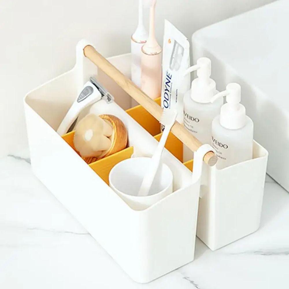 Plastic Desk Storage Organizer Portable Storage Box Storage Containers Desk Stationery Box  Women