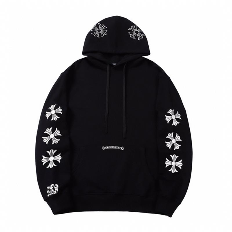 810 CHROME HEARTS Осень-Зима 2026 Новая Классическая Толстовка с Капюшоном Большого Размера с Логотипом, Подходит для Ношения Парами