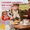 Cashmere Multicolor Scarf For Children Winter All- Bowknot