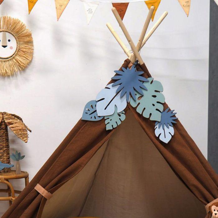 Tropical Leaf In MDF Wood 15 Cm