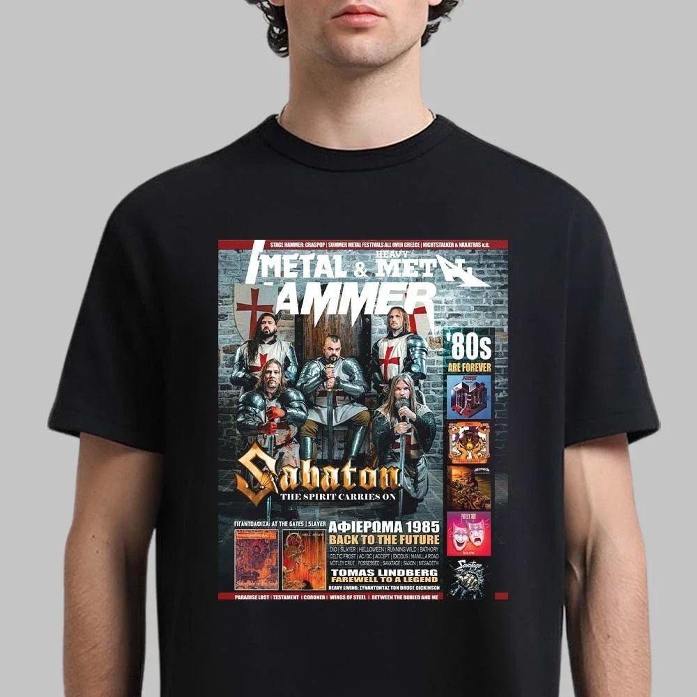 Rock Heavy Metal Tops The Sabaton Legend Tour Europe 2025 Tshirt Is A Genderfriendly Print Cotton Shortsleeved Tshirt Unisex
