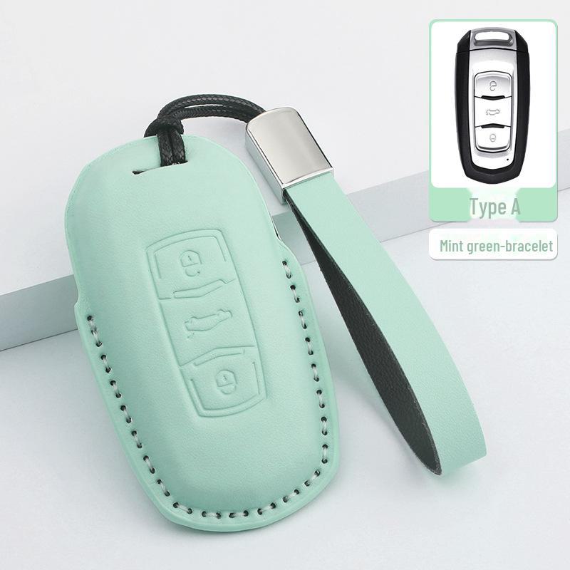 Чехол для ключа Geely Emgrand для Xingrui, Xingyue L, Binrui Cool, Boyue, Binyue и GS - кожаный чехол для мужчин и женщин