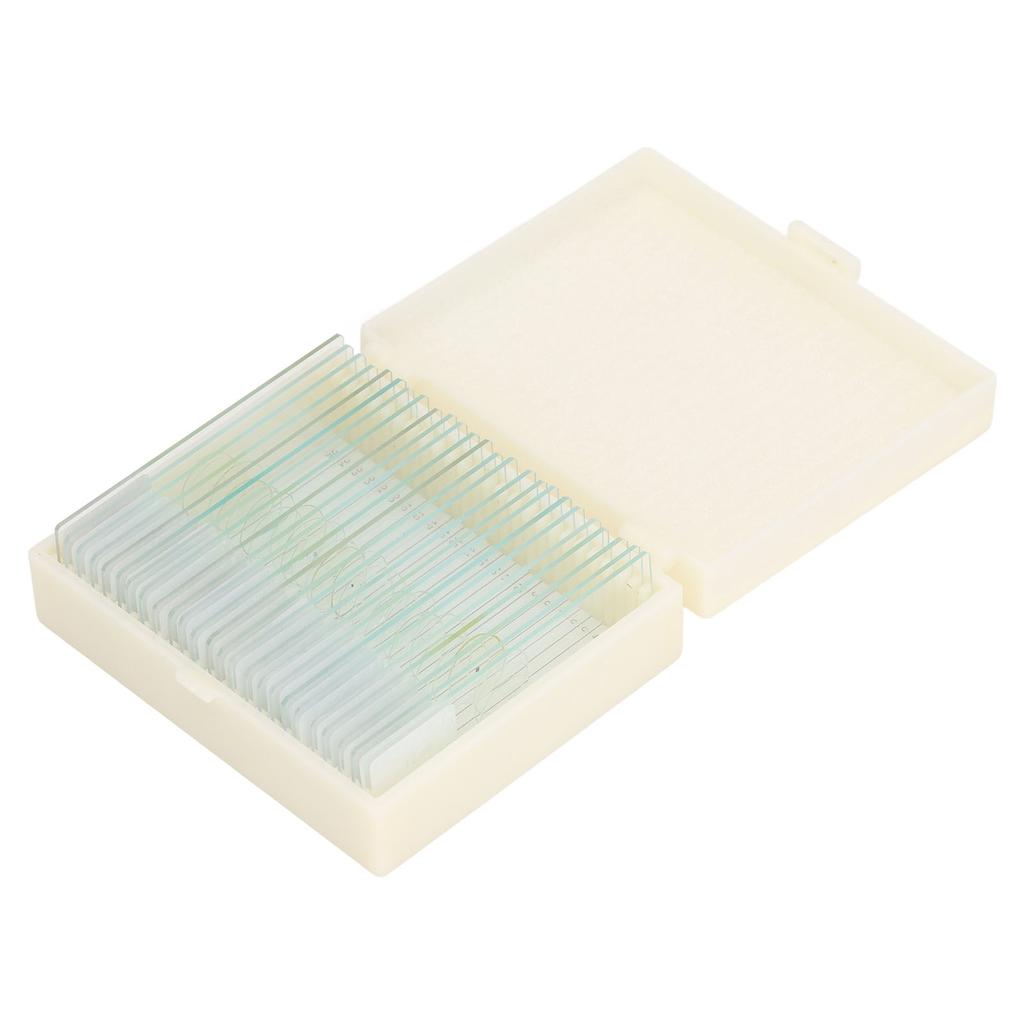 25 шт. Микроскопные стекла Оптическое стекло Покровное стекло Прозрачный набор слайдов для образцов водорослей, клеток, тканей