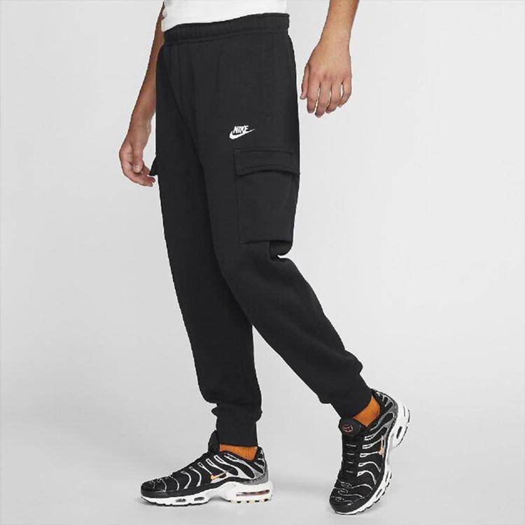 Nike Sportswear Club Fleece Joggers With Cuffed Ankles Men Bottoms Black CD3130-010