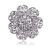 Fashion Women Large Brooches Lady Flower Rhinestones Crystal Wedding Brooch Pin Jewelry Accessories Girl 'S Gift