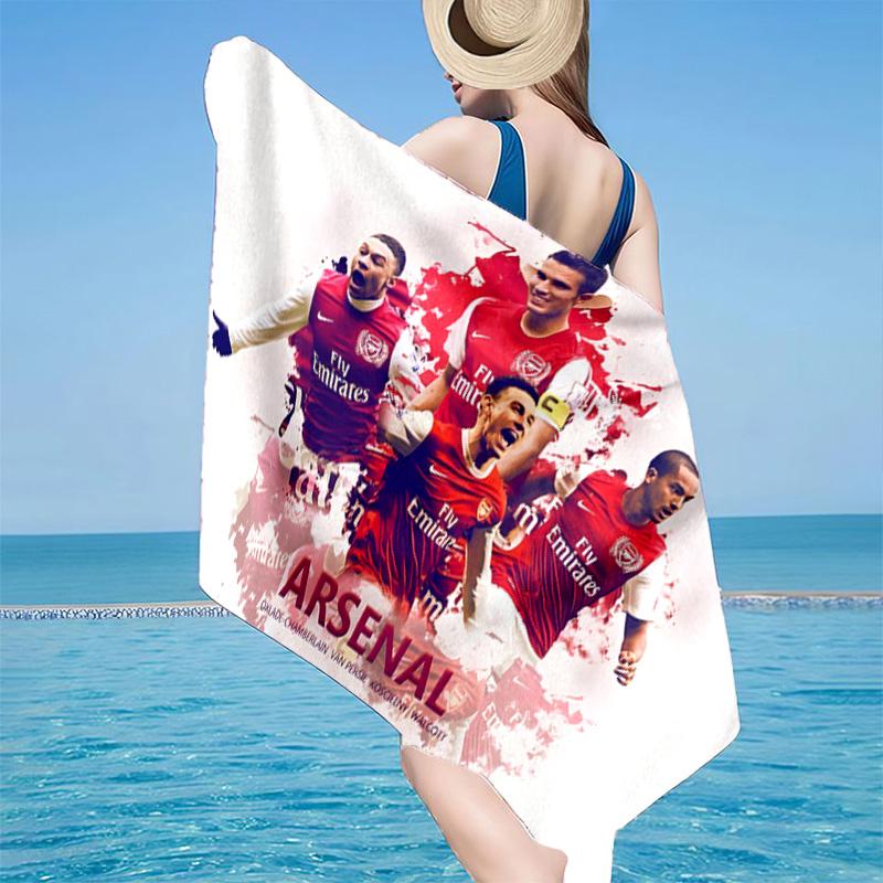 1PC Arsenal Celebration Moment Beach Towel - Soft,  Absorbent Microfiber, Lightweight, Ideal for The Beach, Parties, Travel, Camping fan gifts