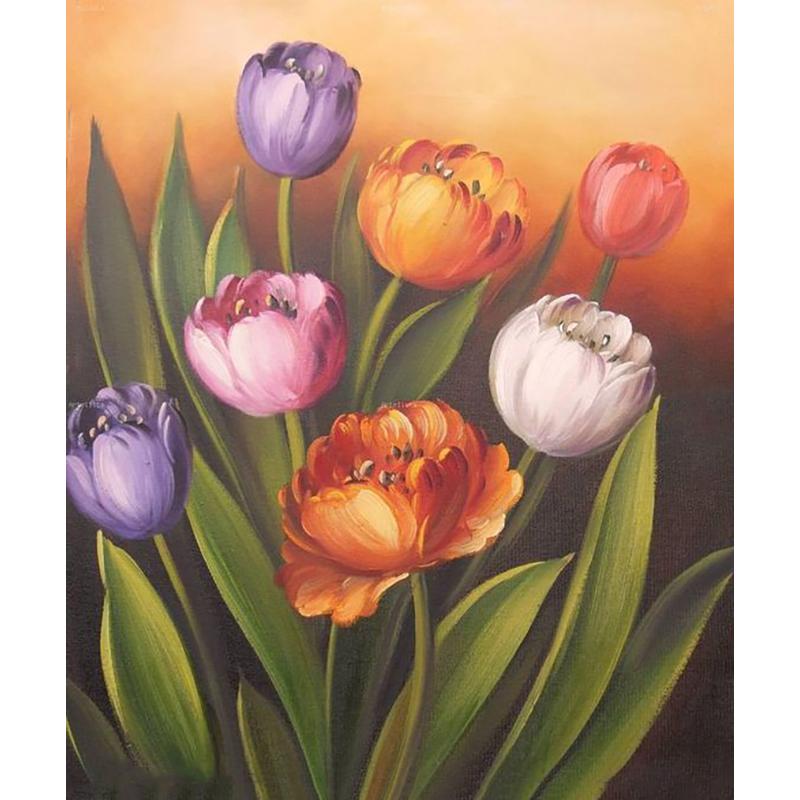 DIY Flower 5D Diamond Painting Full Round Drill Cross Stitch Kit Diamond Embroidery Mosaic Rose Resin Wall Art Gift Home Decor