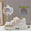 Foam Sole Leather Dad Shoes Women's 2025 Spring New Thick-soled Heightening Bread Shoes Women's Casual Versatile Women's Shoes Trend