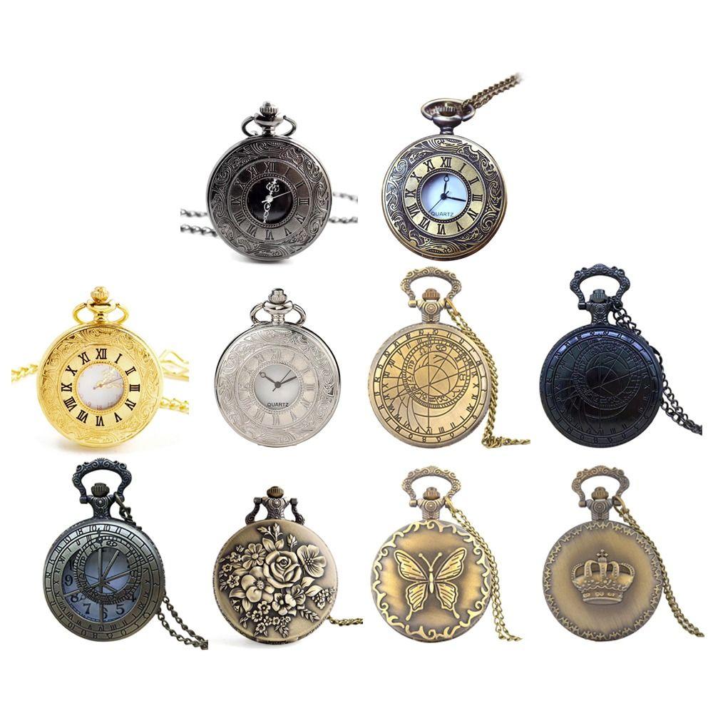 For Women Quartz Vintage Steampunk Pocket Pocket Watch Fob Watches