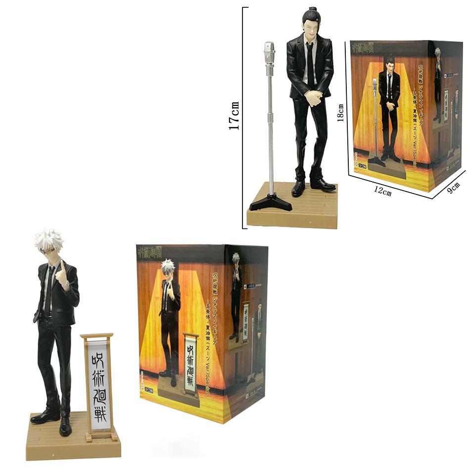 17cm Jujutsu Kaisen Diorama Figure - Satoru Gojo Suguru Geto Suit Version Special Anime Model Toy Figurine Gift for Birthday