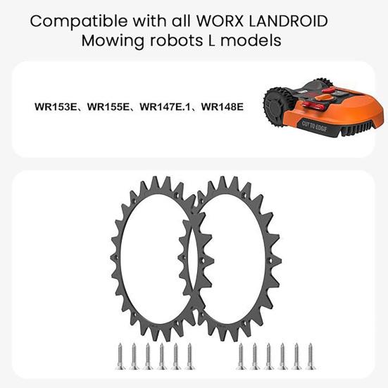 Yousheng 2 шт 205 мм Шипы против скольжения для газонокосилки Шипы для роботизированной газонокосилки Противоскользящие шипы с винтами для роботизированной газонокосилки Worx Landroid S/M