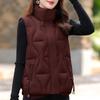Модный зимний женский теплый жилет со стойкой воротником, толстый пуховик без рукавов, женские куртки свободного кроя, короткая верхняя одежда