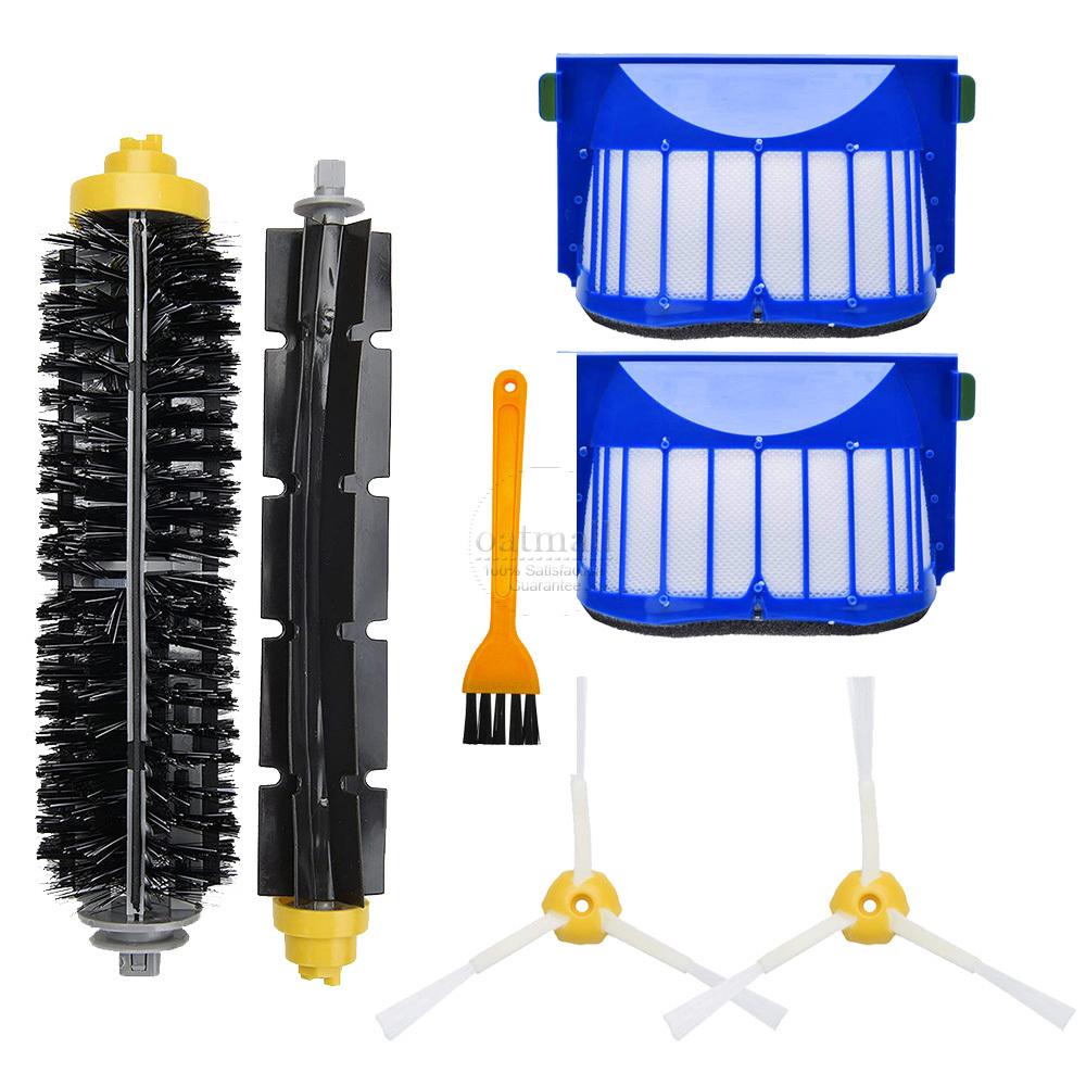 Аксессуары для пылесоса iRobot Roomba серии 675 650 690 600 500, запасные части, основная щетка, боковая щетка, роликовое колесо, фильтры HEPA