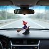 Witch Broomstick Dashboard Drift Ornaments Motion Activated Fun Drift Turn Car Dashboard Decor Mini Dynamic Interactive Automobile Interior