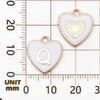 Double-Sided Peach Heart Alloy Pendant Charms for DIY Jewelry