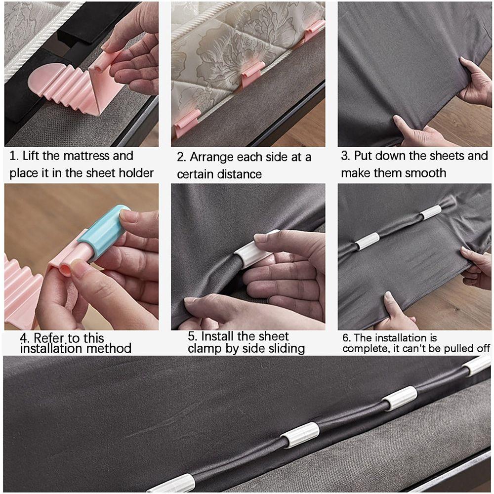 Противоскользящий держатель для матраса, нескользящий зажим для одеяла, зажимы для простыней, захваты для покрывал