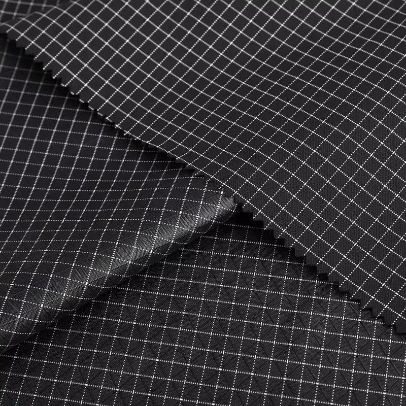 100x150cm 210d Grid Waterproof Fabric Wear-Resistant Nylon Ultra-Light Cloth for Outdoor Garment Wear resistance Material Suppli