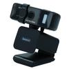 Keeece Webcam with Wide Angle Auto Full HD LED Clip Easy 3R Black Built-in Microphone, 130°, Tracking, 1080p, Light, Stand, Operation, SOLUTION,