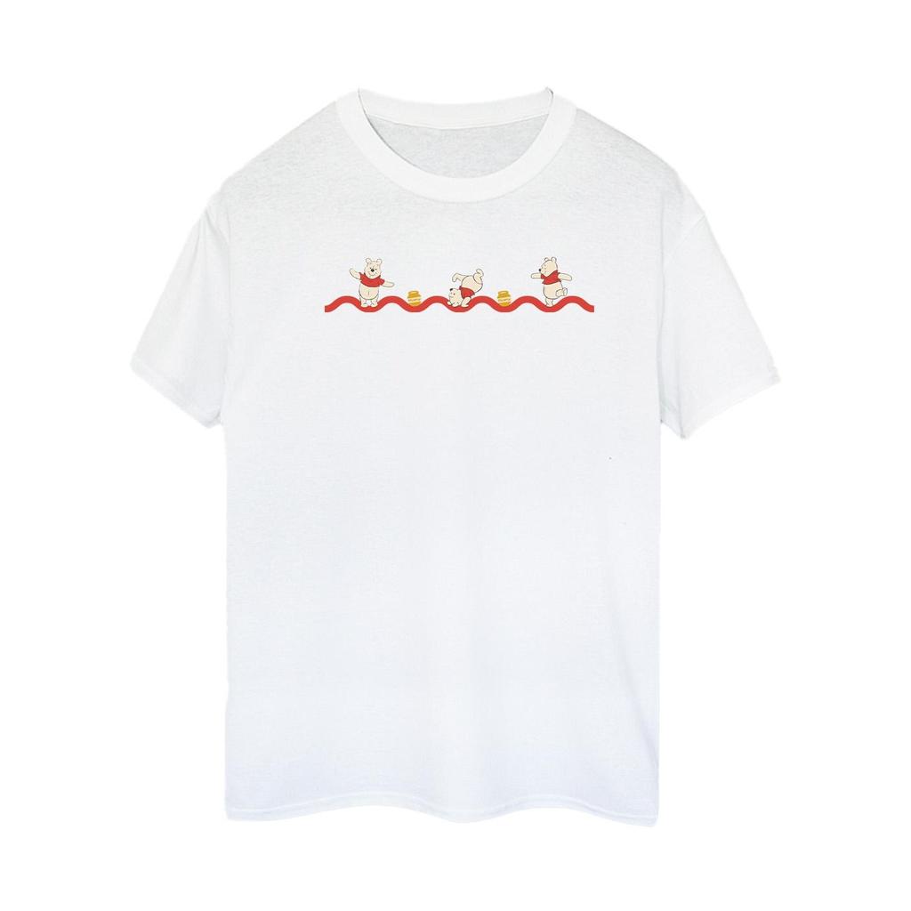 Disney Womens/Ladies Winnie The Pooh Hunny Line Cotton Boyfriend T-Shirt