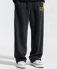 CREAM SODA LAB Quarter Teamplay Pigment Wide String Pants Black Yellow