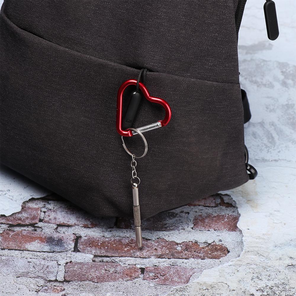 Hanging Outdoor Camping Tool Aluminum Carabiner Heart-shaped Buckles Keyring Hook Keychain Clip