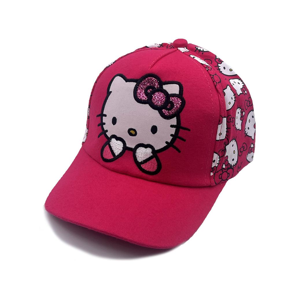 Kt Cat Cartoon Baseball Cap With Breathable Cotton And Windproof Features