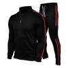 Autumn Winter Tracksuit Men Zip UP White Black Blue 2 Piece Sets Mens Outfits Suit Men Fleece Sport Hoodie Sweatpants Two Piece Sets