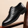 Кожаные туфли мужские броги деловая официальная одежда кожаные туфли с вырезами летние дышащие мужские свадебные туфли жениха